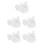 5pcs Heart-Shaped Ring Pillow with Handle 3