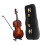 4 Sets Mini Violin Model Kit 25cm Dark Red 1