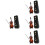 4 Sets Mini Violin Model Kit 25cm Dark Red 6
