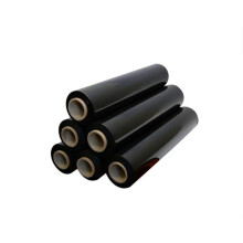 Black Pallet Packing Stretch Wrap - 4x Strong Rolls, Shrink Film, Heavy Duty Cling Film, 18" Wide, 1500' Length