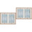 2 Pcs Siamese Rotating Photo Frame Double Sided Holder 4