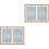 2 Pcs Siamese Rotating Photo Frame Double Sided Holder 3
