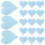 2000 Pcs Heart Shape Sponge Confetti for Wedding Party Decor 2