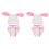 2pcs Knit Newborn Baby Rabbit Hat Pant Set 2