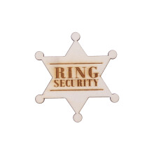 2pcs Badge Breastpin Wedding Wooden Ring Bearer Gift