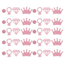 600 Pcs Round Crown Confetti Paillettes Wedding Party Filler