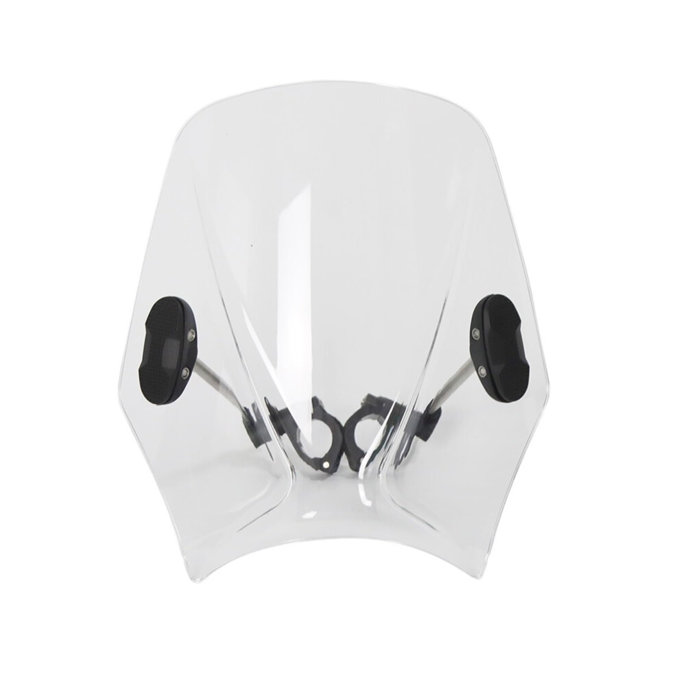 Motorcycle Windshield Windscreen Wind Deflector For Eliminator Se 400 450 Round Headlight Transparent Black 6038364168474