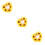3pcs Artificial Sunflower Wedding Ring Pillow Without Ring 9