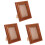 3pcs Rustic Wooden Picture Frame Tabletop Display 4