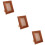 3pcs Rustic Wooden Picture Frame Tabletop Display 11
