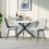 Joolihome 2 PCS Dining Chairs, Linen Breathable Cushion Seat 9