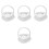 4pcs Heart-Shaped Ring Pillow with Handle 3