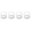 4pcs Heart-Shaped Ring Pillow with Handle 4
