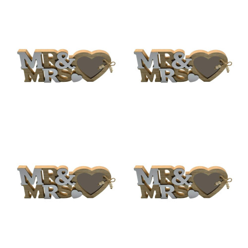 4pcs Wedding Wooden Photo Frame Set 2