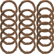32 Pcs Natural Rattan Wreath Making Hoops Vine Branches