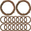 32 Pcs Natural Rattan Wreath Making Hoops Vine Branches 11