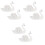 6 Pcs Swan Place Cards Clips Table Number Holders 3