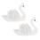 6 Pcs Swan Place Cards Clips Table Number Holders 1