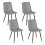 Joolihome 6 PCS Dining Chairs, Linen Breathable Cushion Seat 1