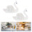 6 Pcs Swan Place Cards Clips Table Number Holders 10