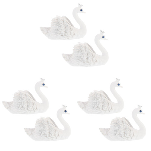 6 Pcs Swan Place Cards Clips Table Number Holders 1