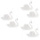 6 Pcs Swan Place Cards Clips Table Number Holders 6