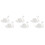 6 Pcs Swan Place Cards Clips Table Number Holders 4