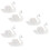 6 Pcs Swan Place Cards Clips Table Number Holders 7