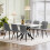 Joolihome 6 PCS Dining Chairs, Linen Breathable Cushion Seat 8
