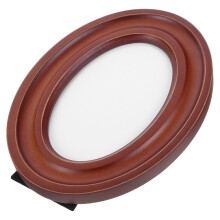 Wooden Oval Picture Frame 4x6 Inch for Wall or Desk Display
