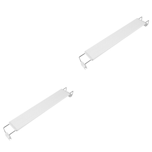 2 Pcs Plastic LED Fish Tank Clip Light Plug 40-50cm 2