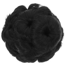3pcs Synthetic Fiber Hair Extension Jaw Clip Bun Wig