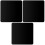 3pcs Reflective Black Acrylic Display Boards for Photography 3