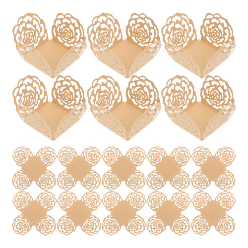 100 Pcs Chocolate Wrappers Hollow-Out