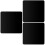 3pcs Reflective Black Acrylic Display Boards for Photography 6