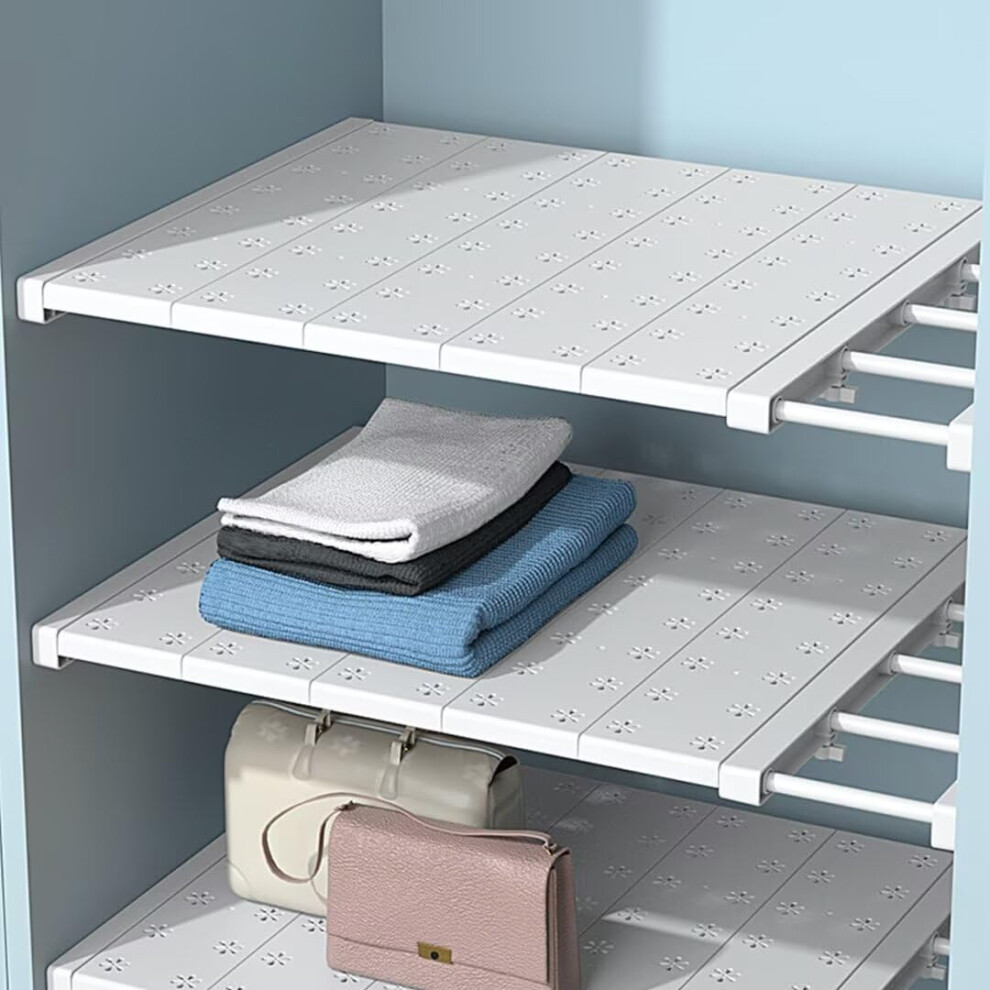 Adjustable Shelves For Cupboard, Expandable Telescopic Shelf Divider 60-100 Cm For Wardrobe, Cabinet, Kitchen, Bathroom, 24 Cm Wide 6447073485268