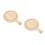 2pcs Bamboo Pizza Board with Handle Countertop Tray 11