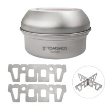 Réchaud à alcool Ti Mini 7,1  4,4 cm, support, 2 kg, argent