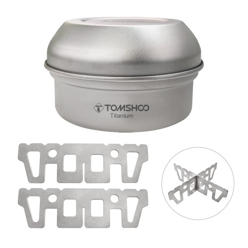 Réchaud à alcool Ti Mini 7,1  4,4 cm, support, 2 kg, argent