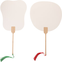 14 Pcs DIY Painting Hand Fans Chinese Style