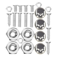 4 Sets Car License Plate Mounting Kit Fixing Screws