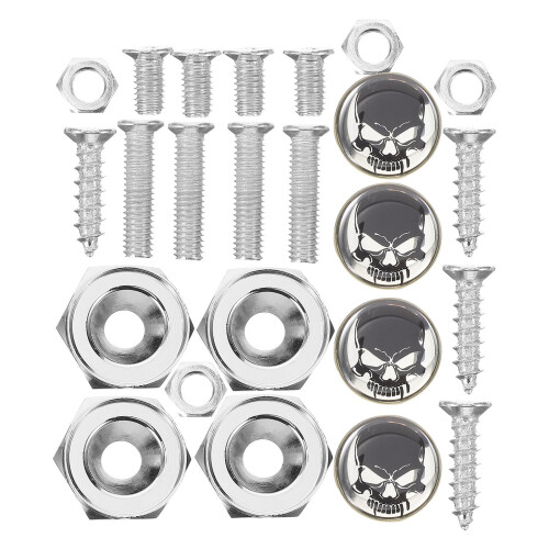 4 Sets Car License Plate Mounting Kit Fixing Screws