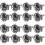 4 Sets Car License Plate Mounting Kit Fixing Screws 7