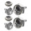 4 Sets Car License Plate Mounting Kit Fixing Screws 3