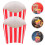 50pcs Popcorn Favor Boxes Snacks Candy Container 4