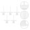 10 Sets Simple Cake Piling Bracket Support Bases 10