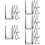 15 Pcs Iron Plate Holder Easel Display Stand for Photo Frames 10