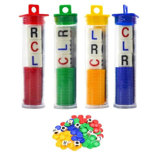 LCR with Chips Game Dices High Quality Materials for Household 1