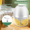 Hachoir à ail électrique mini 250ml compact blanc 12