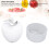 Hachoir à ail électrique mini 250ml compact blanc 15